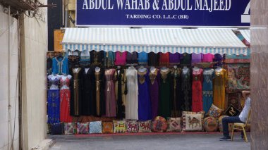 Dubai, Birleşik Arap Emirlikleri, 20 Ekim 2021: Dubai pazarında bir Ekim sabahı manzarası, Olgun Pazar