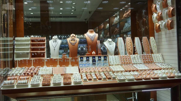 Dubai United Arab Emirates October 2021 Gold Jewelry Shop Dubai — стокове фото