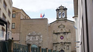 Pamplona, Navarra, İspanya, 19 Haziran 2023: San Fermin 'den birkaç gün önce Pamplona' nın tipik manzarası