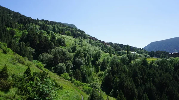 Naturlandskap Canillo Bergen Andorra Solig Sommar Eftermiddag — Stockfoto