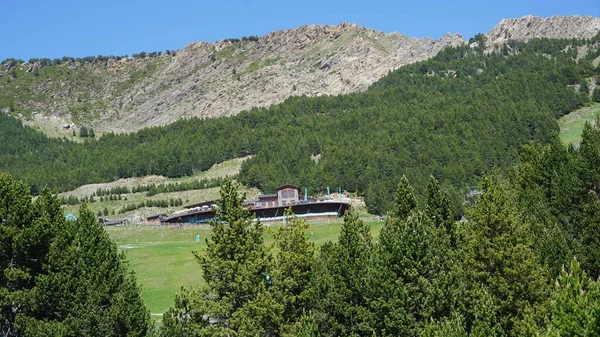 stock image Nature landscape of the Canillo mountains in Andorra a sunny summer afternoon