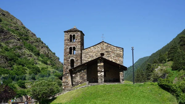Ermitage Pierre Sur Une Colline Canillo Andorre — Photo