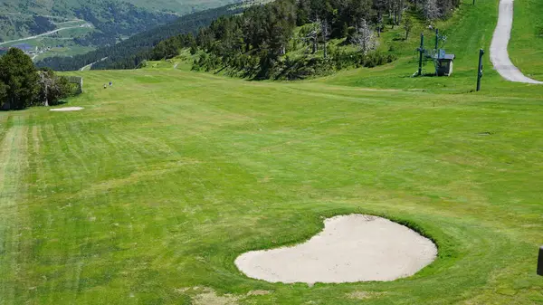 Uitzicht Soldeu Golfbaan Andorra — Stockfoto