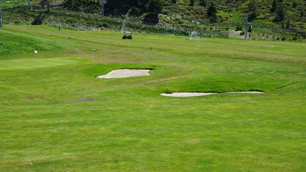 Blick Auf Den Golfplatz Soldeu Andorra — Stockfoto
