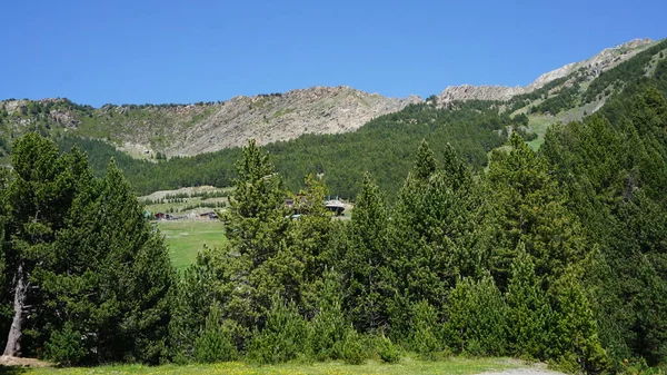 Andorra Montagne Paesaggio Canillo Pomeriggio Estate Soleggiato — Foto Stock