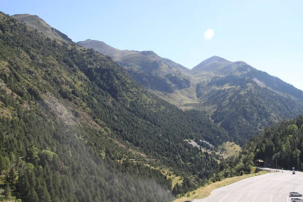 Paysage Montagneux Andorran Ordino Arcalis Côté Belvédère Solaire Tristaina — Photo