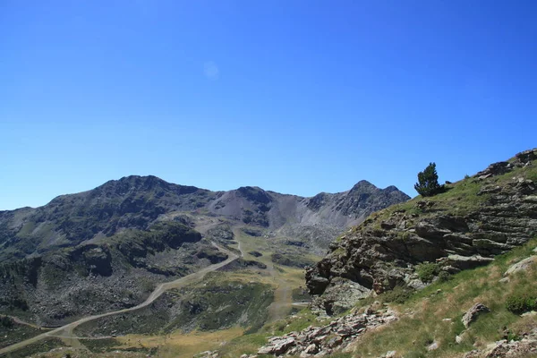 Andorrese Berglandschap Ordino Arcalis Naast Het Zonneterras Tristaina — Stockfoto