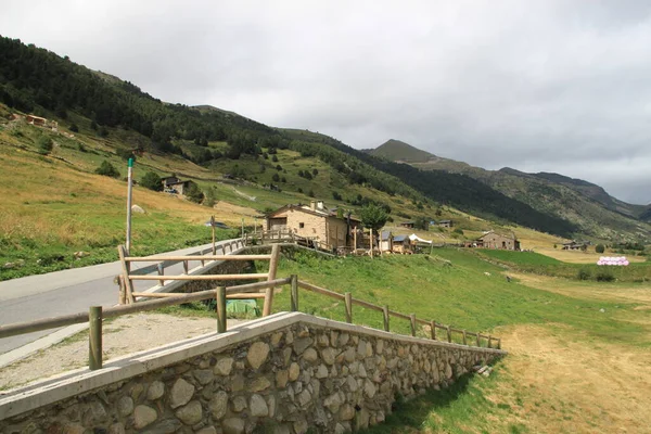 Paisagem Rural Montanhosa Vale Dos Incles Andorra — Fotografia de Stock