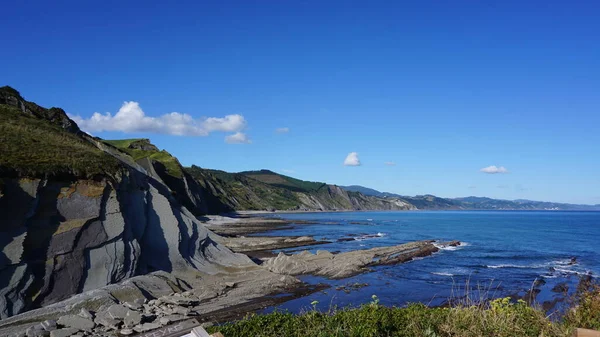 stock image Images of the Zumaia flysch in the Basque Country