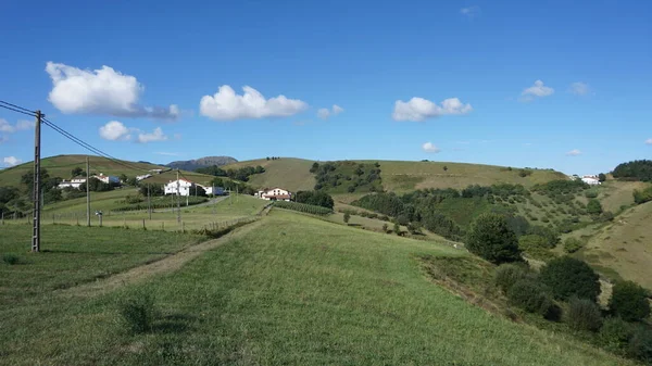 Landsbygdslandskap Och Natur Gr121 Rutten Från Zumaia Till Deba Baskien — Stockfoto