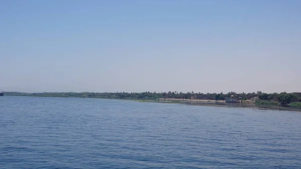 Krajobraz Nilu Rejsu Trasie Edfu Kom Ombo — Zdjęcie stockowe