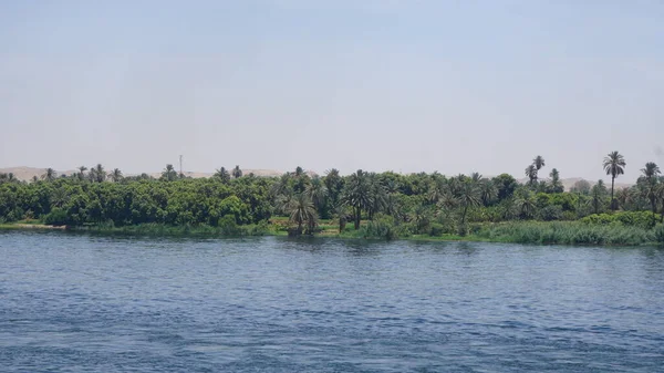 Landscape Nile River Cruise Route Edfu Kom Ombo — Stock Photo, Image