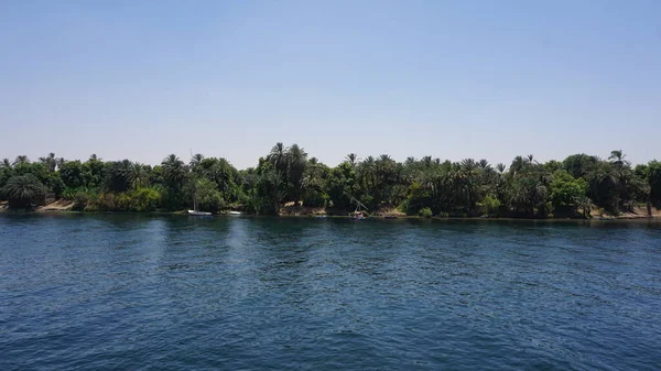 Krajina Řeky Nilu Plavby Trase Edfu Kom Ombo — Stock fotografie