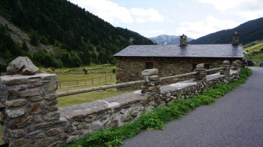 Dağ manzarası, doğa ve kırsal Valle D 'Incles, Andorra