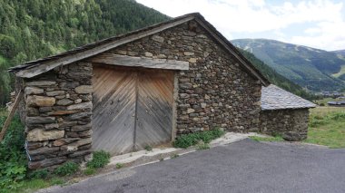 Dağ manzarası, doğa ve kırsal Valle D 'Incles, Andorra