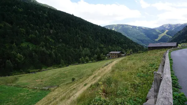 Paysage Montagne Nature Campagne Valle Incles Andorre — Photo