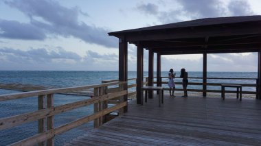 Punta Cana, Playa Bavaro, Dominik Cumhuriyeti, 21 Ağustos 2023: Punta Cana Sahili 21 Ağustos 2023