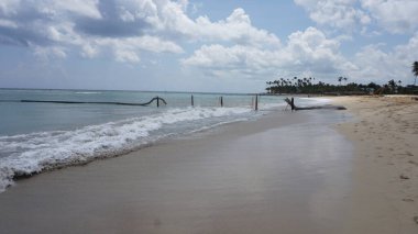 28 Ağustos 2023 'te Uvero Alto, Punta Cana, Dominik Cumhuriyeti' nde güzel bir sahil manzarası