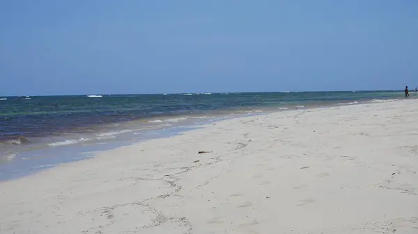 Krajobraz Karaibskiej Plaży Uvero Alto Punta Cana Dominikana Sierpnia 2023 — Zdjęcie stockowe