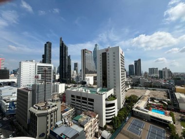 Bangkok, Tayland, 19 Şubat 2024: Bangkok, Tayland, Asya 'nın silueti