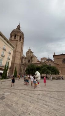 Valencia, İspanya 'daki katedral manzarası