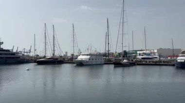 Yatlar port Valencia, İspanya 