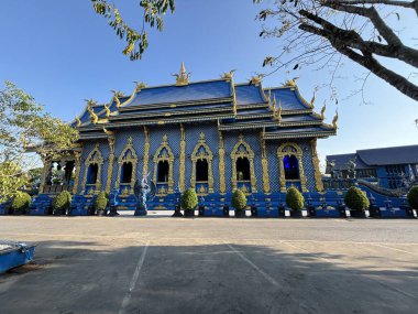 Chiang Rai 'deki Mavi Tapınak, Tayland, Asya