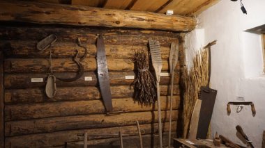 Muhu Adası, Tallinn, Estonya, 16 Mayıs 2023: Estonya, Avrupa 'daki Muhu müzesinin manzaraları