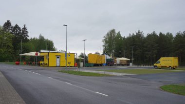 Muhu Adası, Tallinn, Estonya, 16 Mayıs 2023: Estonya, Avrupa 'daki Muhu Adası manzaraları