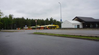 Muhu Adası, Tallinn, Estonya, 16 Mayıs 2023: Estonya, Avrupa 'daki Muhu Adası manzaraları