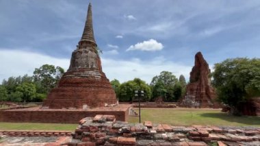 Ayutthaya, Tayland - Ağustos 19, 22 24: Ayutthaya tarihi parkı, bir unesco