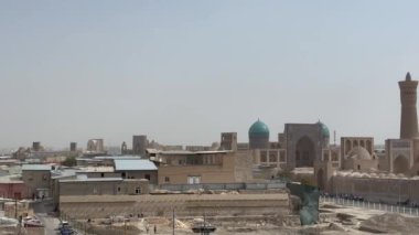 Özbekistan 'ın eski Khiva kentinin manzarası