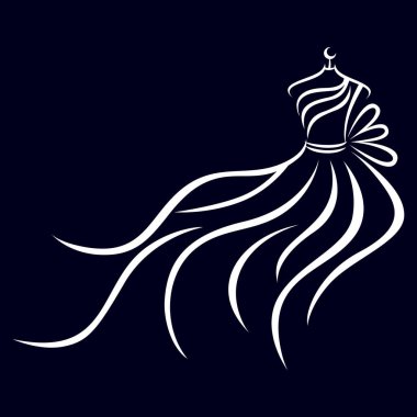 Modern yaratıcı stil elbise logosu