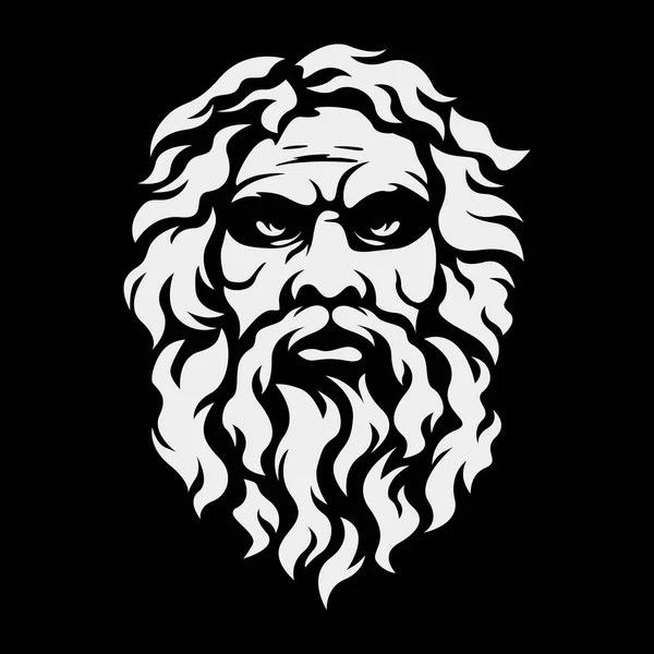 Nowoczesne Logo Boga Olimpijskiego Zeusa — Wektor stockowy