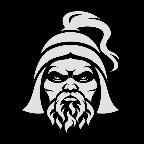 Logo Des Modernen Königs Dschingis Khan — Stockvektor