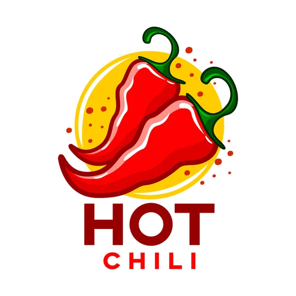 Modern Hot Chili Pepper Logo — Stock Vector