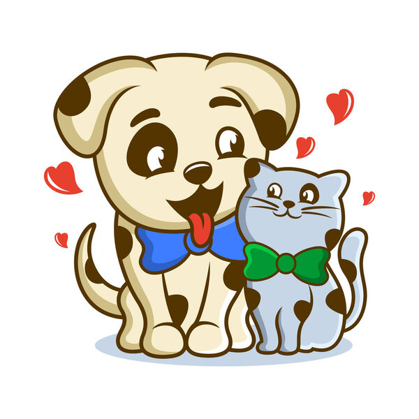 Смешные кошки с логотипом собаки