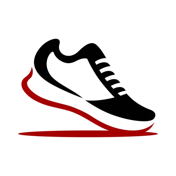 Modern Tasarımcı Erkek Spor Ayakkabı Logosu Stok Vektör