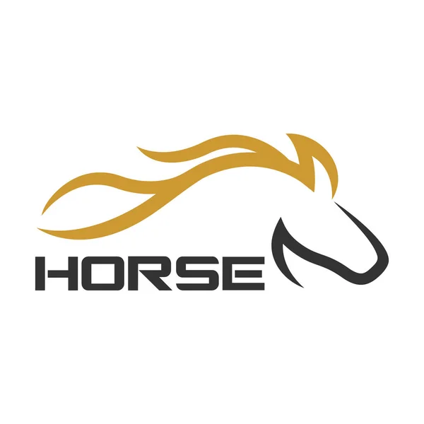Modern Häst Arabiskt Springande Logotyp Vektorillustration — Stock vektor