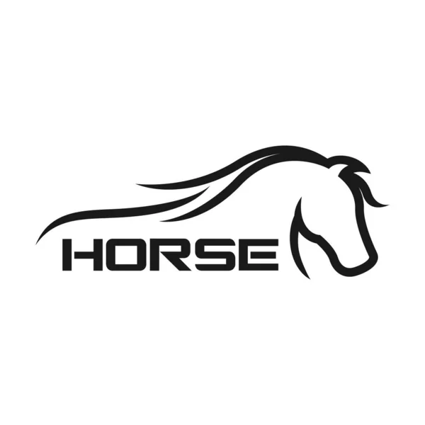 Modern Paard Arabisch Ros Logo Vectorillustratie — Stockvector