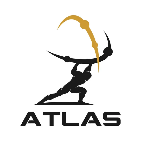 Logo Atlas Moderne Illustration Vectorielle — Image vectorielle