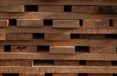 Kesilen odunların doğal olarak kuruması..