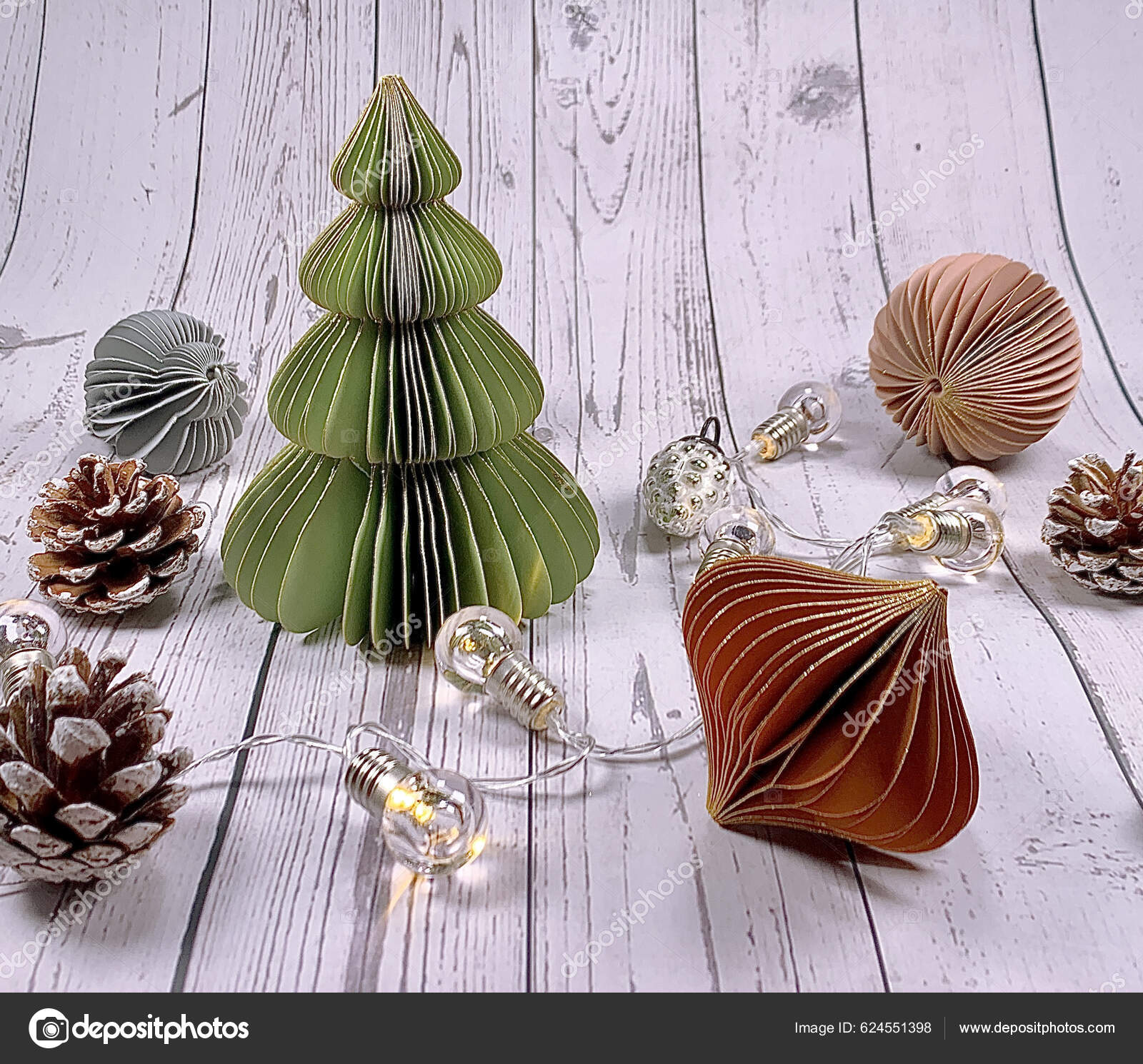 Flat Lay Christmas Tree Decorations Christmas Background Wooden Desk  Christmas Stock Photo by ©Vektoria 624551398