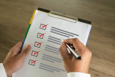 Kontrol Listesi Bildirimi Planlama Kavramı iş adamı yazar listesi anketi