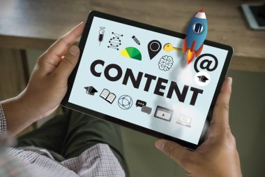 İçerik pazarlama işi İçerik İletişim Veri Blog Medya Yayını Bilgi Görme Teknolojisi Toplumsal Reklamcılık Veri Arama Adamı Araştırma SEO