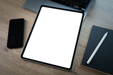 Elle Tutma PC Ekran Teknolojisi İş İletişim Aygıtı Boş Ekran Modeli