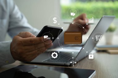 Mobil Ödeme kavramı Dijital Cüzdan Bankacılık ağı İnternet ödemesi