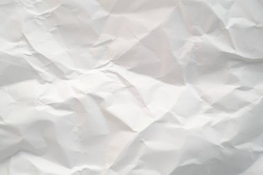 Beyaz geri dönüştürülmüş kağıt dokusu Buruşuk kağıt dokusu Kırışıklıklar ve Creases ile