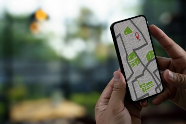 GPS Haritası Hedef Ağ Bağlantısı Konum Sokak Haritası GPS Simgeleri Navigasyonu
