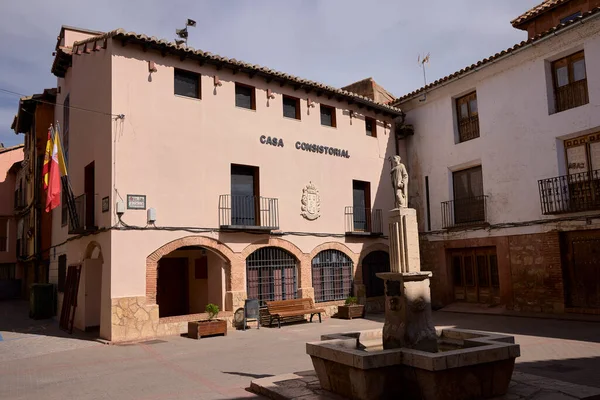 Gea Albarracn Іспанія Вересня 2022 Маленьке Містечко Поблизу Альбарракн Теруель — стокове фото